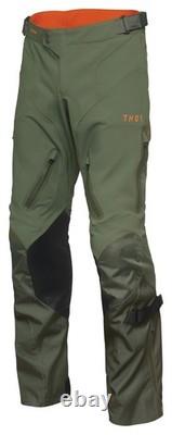 THOR MX Range Motorcycle Pants Green Waterproof Off-road Dual-Sport Adventure 36