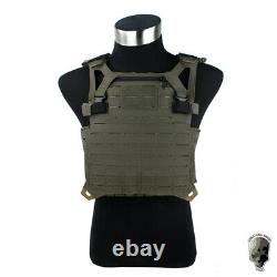 TMC STF Plate Carrier Tactical Vest MOLLE Military Airsoft Vest Laser Cut Army