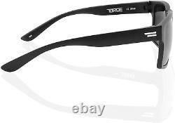 TOROE Classic RANGE CAT4 Black Tint Polarized TR90 Unbreakable Sunglasses Matte