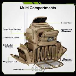 Tactical Range Backpack Bag for and with Case (Khaki)