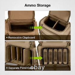 Tactical Range Backpack Bag for and with Case (Khaki)