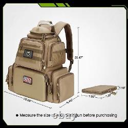 Tactical Range Backpack Bag for and with Case (Khaki)