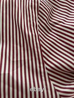 The Armoury Handmade in Italy Mens Dress Shirt, Red Stripe, 17/43, $375 NEW