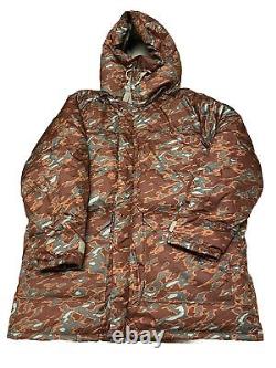 The North Face 77 Brooks Range Down Parka Coat Glacier Print Men's Size 3XL