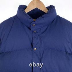The North Face Brooks Range Down Jacket Brown Tag Reprint ND-1025 Blue Size Used