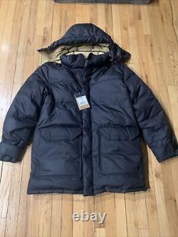 The North Face Brooks Range Goose Down Parka Black Coat Mens Black New