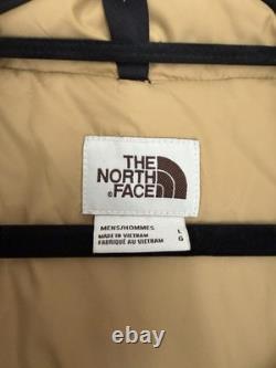 The North Face Men L 77 Brooks Range 600 Down Fill Parka Coat Black Tan Jacket