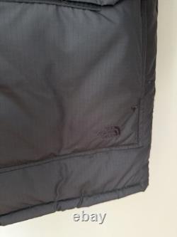The North Face Men L 77 Brooks Range 600 Down Fill Parka Coat Black Tan Jacket