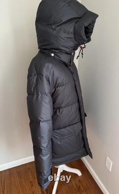 The North Face Men L 77 Brooks Range 600 Down Fill Parka Coat Black Tan Jacket