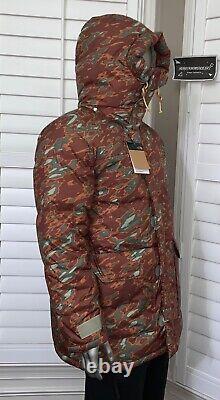 The North Face Men's 77 Brooks Range Down Parka Coat Glacier Print Sz Large NWT