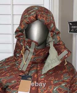 The North Face Men's 77 Brooks Range Down Parka Coat Glacier Print Sz Large NWT