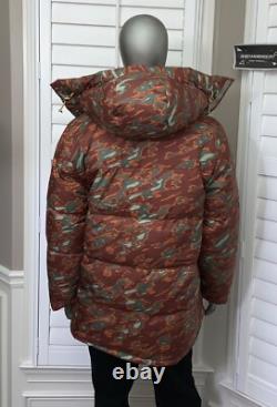 The North Face Men's 77 Brooks Range Down Parka Coat Glacier Print Sz Large NWT