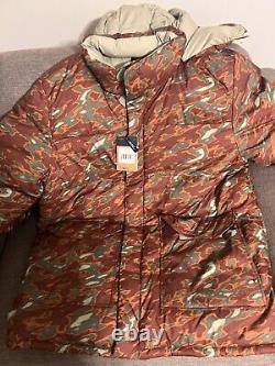 The North Face Men's XXL 77 Brooks Range Parka Jacket Glacier Print Dark Camo