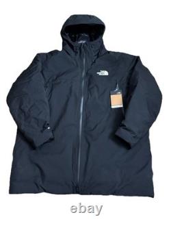 The North Face Mountain Range Down Parka Coat Black Men's Size 2XL