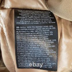 The North Face Mountain Range Down Parka Utility Brown Mens Large 600 Dry Vent