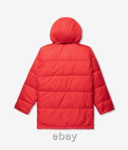 The North Face Parka Jacket Mens S 77 Brooks Range Coat Red Down Puffer Long