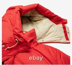 The North Face Parka Jacket Mens S 77 Brooks Range Coat Red Down Puffer Long