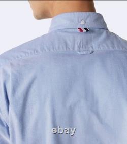 Thom Browne Oxford Shirt With Armbands Men's Blue Cotton $620, Sz 2 Or M, NWT