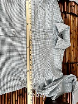 Tom Ford Men's Gray Houndstooth Long Sleeve Cotton Large Shirt MSRP $795