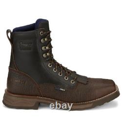 Tony Lama Men's Work Lace-Up High Range 8 Pecan Composite Toe Boot