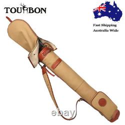 Tourbon Pencil Golf Club Bag Carry Sunday Range Bag Travel Vintage Foldable AU