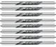 True Temper Amt Black. 355 Taper Tip Steel Iron Shafts Choose Flex / Set