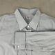 Turnbull & Asser Bespoke Men Dress Shirt Men 19.5 Neckline Gray French Cuff Ls