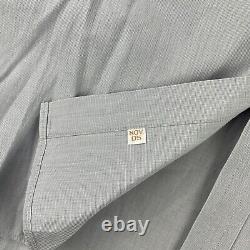 Turnbull & Asser Bespoke Men Dress Shirt Men 19.5 Neckline Gray French Cuff LS