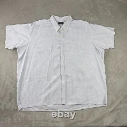 Turnbull & Asser Bespoke Men Dress Shirt Men 19.5 Neckline White Check SS