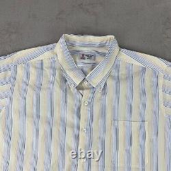 Turnbull & Asser Bespoke Men Dress Shirt Men 20 Neckline Multicolor Striped SS