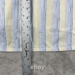 Turnbull & Asser Bespoke Men Dress Shirt Men 20 Neckline Multicolor Striped SS