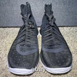 UA Curry 4'More Range' Mens Size 11.5 Basketball Shoes Black 1298306-014 RARE