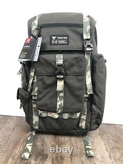 Under Armour UA Project Rock USDNA Regiment Range Backpack 1315435 001 Grey Camo