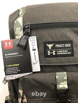 Under Armour UA Project Rock USDNA Regiment Range Backpack 1315435 001 Grey Camo