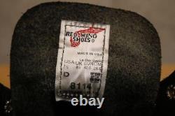Used Red Wing Iron Range No. 8114 Size 7.5 D Black Beauty Product