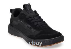 VANS Men's Range EXP Suede & Canvas Casual Shoe, VN0A5EDYBKA, Black/Gum, 9.5-13