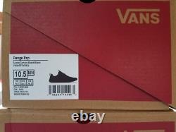 VANS Men's Range EXP Suede & Canvas Casual Shoe, VN0A5EDYBKA, Black/Gum, 9.5-13