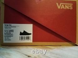VANS Men's Range EXP Suede & Canvas Casual Shoe, VN0A5EDYBKA, Black/Gum, 9.5-13