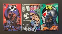 VENGEANCE OF BANE pt 1 & 2, BATMAN 497 (DC Comics) Triple Bane! 1st printings