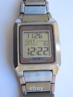 VINTAGE CASIO IRW-M200 WV-M401 i-RANGE TITANIUM MULTI BAND 5 TOUGH SOLAR RARE