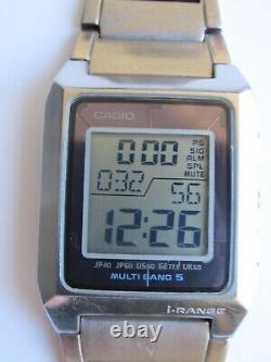 VINTAGE CASIO IRW-M200 WV-M401 i-RANGE TITANIUM MULTI BAND 5 TOUGH SOLAR RARE