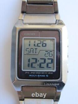 VINTAGE CASIO IRW-M200 WV-M401 i-RANGE TITANIUM MULTI BAND 5 TOUGH SOLAR RARE