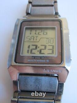 VINTAGE CASIO IRW-M200 WV-M401 i-RANGE TITANIUM MULTI BAND 5 TOUGH SOLAR RARE