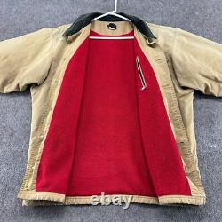 VINTAGE Patagonia Jacket Mens M Brown Tan Chore Barn Coat Canvas Nuevo Range 90s