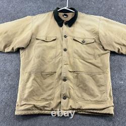VINTAGE Patagonia Jacket Mens M Brown Tan Chore Barn Coat Canvas Nuevo Range 90s
