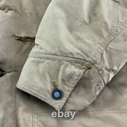 VINTAGE Patagonia Jacket Mens M Brown Tan Chore Barn Coat Canvas Nuevo Range 90s