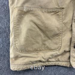 VINTAGE Patagonia Jacket Mens M Brown Tan Chore Barn Coat Canvas Nuevo Range 90s
