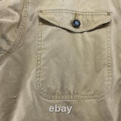 VINTAGE Patagonia Jacket Mens M Brown Tan Chore Barn Coat Canvas Nuevo Range 90s