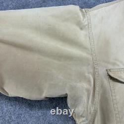 VINTAGE Patagonia Jacket Mens M Brown Tan Chore Barn Coat Canvas Nuevo Range 90s