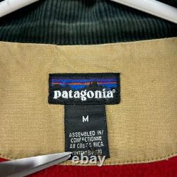 VINTAGE Patagonia Jacket Mens M Brown Tan Chore Barn Coat Canvas Nuevo Range 90s